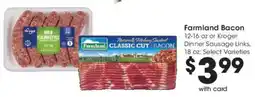 Dillons Farmland Bacon Dinner Sausage Links offer