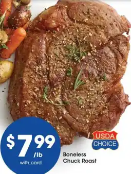 Dillons Usda choice boneless chuck roast offer