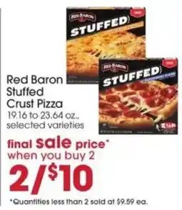 Giant Eagle Red Baron Stuffed Crust Pizza offer