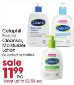Giant Eagle Cetaphil facial cleanser, moisturizer, lotion offer