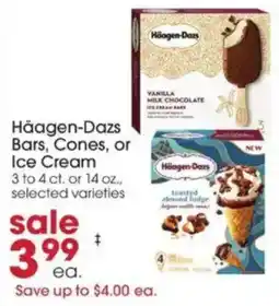 Giant Eagle Häagen-Dazs Bars, Cones, or Ice Cream offer