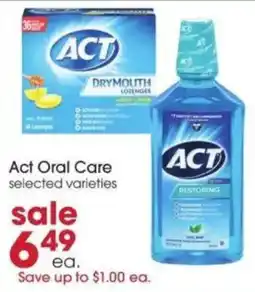 Giant Eagle Act Oral Care offer
