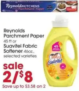 Giant Eagle Reynolds Parchment Paper or Suavitel Fabric Softener offer