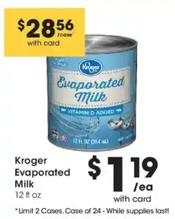 Smith's Kroger evaporated milk offer