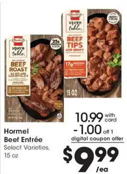 Smith's Hormel Beef Entrée offer