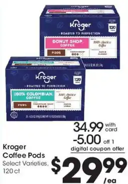 Smith's Kroger Coffee Pods offer
