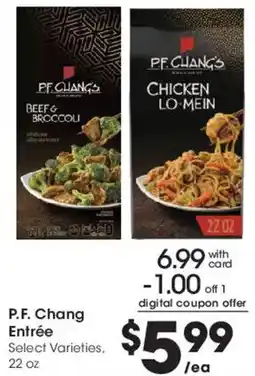 Smith's P.F. Chang Entrée offer