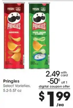 Smith's Pringles Select Varieties offer