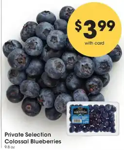 Smith's Private Selection Colossal Blueberries offer