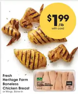 Smith's Fresh Heritage Farm Boneless Chicken Breast offer