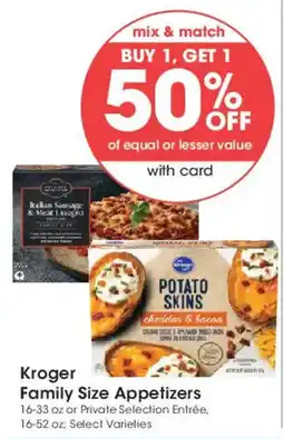 Smith's Kroger Family Size Appetizers offer