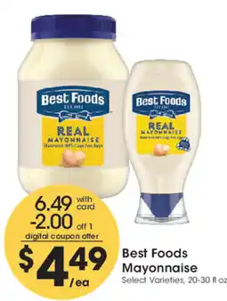 Smith's Best Foods Mayonnaise offer