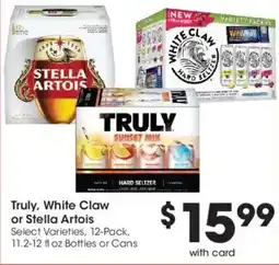 Dillons Truly, White Claw or Stella Artois offer