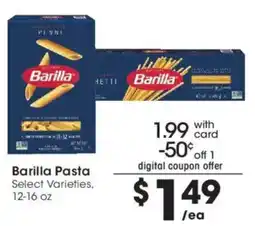 Dillons Barilla Pasta offer