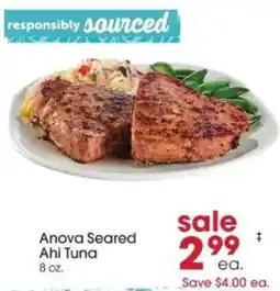 Giant Eagle Anova Seared Ahi Tuna offer
