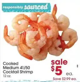 Giant Eagle Cooked Medium 41/50 Cocktail Shrimp offer