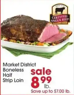 Giant Eagle Market District Boneless Half Strip Loin offer