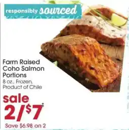 Giant Eagle Farm Raised Coho Salmon Portions offer