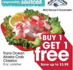 Giant Eagle Trans Ocean Alaska Crab Classics offer