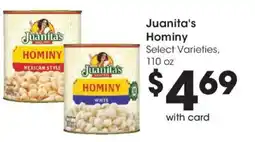 Smith's Juanita's hominy offer