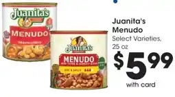 Smith's Juanita's Menudo offer
