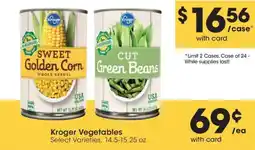 Smith's Kroger Vegetables offer