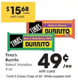 Smith's Tina's Burrito offer