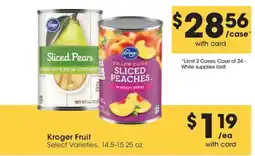 Smith's Kroger fruit select varieties offer