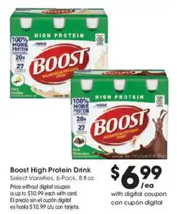 Smith's Boost High Protein Drink offer