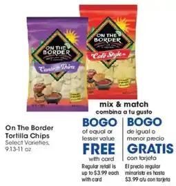 Smith's On The Border Tortilla Chips offer