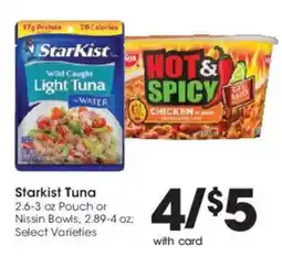 Smith's Starkist Tuna offer