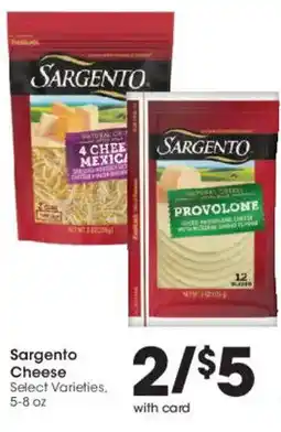 Smith's Sargento Cheese offer