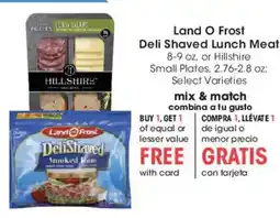 Smith's Land O Frost Deli Shaved Lunch Meat offer