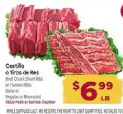 Cardenas Costilla a Tiras de Res offer