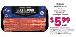 Smith's Kroger beef bacon offer
