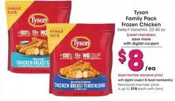 Smith's Tyson family pack frozen chicken offer