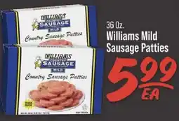 IGA Williams Mild Sausage Patties offer