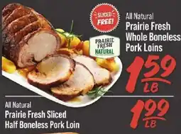 IGA All Natural Prairie Fresh Sliced Half Boneless Pork Loin offer
