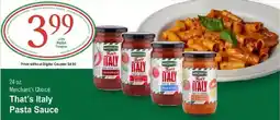 IGA Merchant's Choice That's Italy Pasta Sauce offer