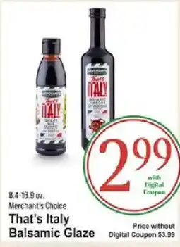 IGA That's Italy Balsamic Glaze offer