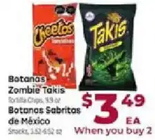 Cardenas Botanas Zombie Takis de Mexico offer