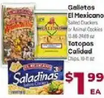 Cardenas Galletos El Mexicano Saltd Crackers or Animal Cookies offer