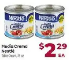 Cardenas Nestle media crema table cream offer