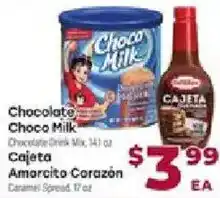 Cardenas Chocolate Choco Milk, Cajeta Amaranto Corazón offer
