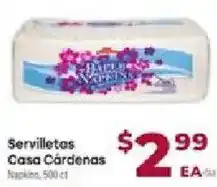 Cardenas Casa Cardenas napkins offer