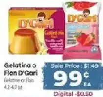 Cardenas D'Gari Gelatina or Flan offer