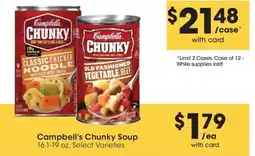 Smith's Campbell's Chunky Soup offer