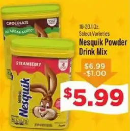 IGA Nesquik powder drink mix offer