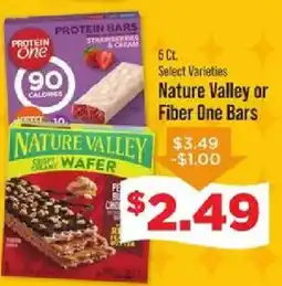 IGA Nature Valley or Fiber One Bars offer
