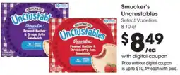 Dillons Smucker's Uncrustables offer